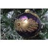 Image 8 : Jay Strongwater Christmas Tree Ornament Beaded Purple Design 3" Diameter