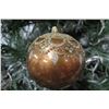 Image 2 : Jay Strongwater Christmas Tree Ornament Beaded Brown Ball 3.5" Diameter
