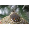 Image 3 : Jay Strongwater Christmas Tree Ornament Beaded Brown Ball 3.5" Diameter