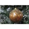Image 2 : Jay Strongwater Christmas Tree Ornament Beaded Brown Ball 3.5" Diameter