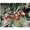 Image 1 : Jay Strongwater Christmas Tree Ornament Beaded Dachshund Dog 3.5" Long