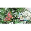 Image 1 : Qty 2 Jay Strongwater Christmas Tree Ornament Butterflies Approx. 4" Long