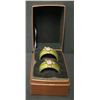 Image 1 : Qty 2 Jay Strongwater Christmas Napkin Rings w/ Crystals in Box (Retail $100)