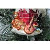 Image 8 : Christmas Tree Ornament - Santa w/ Toy Bag Marked 'L' 10" Long