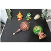 Image 2 : Qty 5 Christmas Tree Ornaments: Buddha, Frog, Pig, Tree, etc