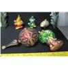 Image 8 : Qty 5 Christmas Tree Ornaments: Buddha, Frog, Pig, Tree, etc