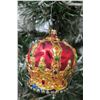 Image 2 : Qty 4 Christmas Tree Ornaments: 2 Pineapples, Crown, etc