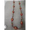 Image 1 : Red Beaded Necklace 26"