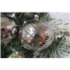 Image 8 : Qty 6 Christmas Tree Ornaments: Solid, Beaded & Cut Out Balls 4" Diameter
