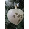 Image 2 : Qty 5 Christmas Tree Ornaments: Egg Shaped 4" Long, Hearts 3.5" Diameter
