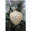 Image 2 : Qty 6 Christmas Tree Ornaments: Burgundy & Gold 2" Balls & 9" Cones