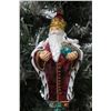 Image 2 : Qty 3 Christmas Tree Ornaments: 2 Santa on Sleigh & King 4.5"-6" Long