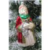 Image 2 : Qty 3 Handblown Christmas Tree Ornaments: 10" Santa & Wise Men