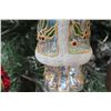 Image 8 : Qty 3 Handblown Christmas Tree Ornaments: 10" Santa & Wise Men