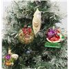 Image 1 : Qty 4 Christmas Tree Ornaments: Ball w/ 2001 Bow, Santas, Believe Sleigh, etc