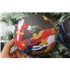 Image 8 : Qty 2 Christmas Tree Ornaments: 2008 Sleigh Ball & Santa Approx. 5" Diameter