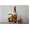 Image 2 : Qty 2 Santas & Angry Bird Painted Gourd Ornaments