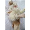 Image 8 : Santa in Fur Coat & Hat Signed Lynn West 2012 - 16" Tall