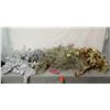 Image 1 : Misc Silver & Gold Colored Bows, Snowflakes & Décor