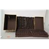 Image 1 : Ornament Storage Box w/ 3 Trays for Multiple Ornaments & Lid 22" x 14" Ht