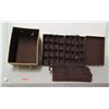 Image 1 : Ornament Storage Box w/ 3 Trays for Multiple Ornaments & Lid 22" x 14" Ht