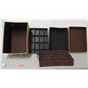 Image 1 : Frontgate Ornament Storage Box w/ 3 Trays for Ornaments & Lid 22" x 14" Ht