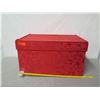 Image 14 : Frontgate Red Ornament Storage Box w/  Lid 32"x 18"x23"