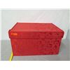 Image 16 : Frontgate Red Ornament Storage Box w/  Lid 32"x 18"x23"