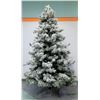 Image 1 : Full-Size Artificial Flocked Christmas Tree in 3 Sections