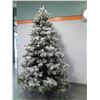 Image 2 : Full-Size Artificial Flocked Christmas Tree in 3 Sections