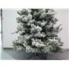 Image 8 : Full-Size Artificial Flocked Christmas Tree in 3 Sections