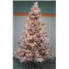 Image 1 : Full-Size Artificial Flocked & Lighted Christmas Tree