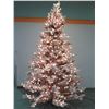 Image 3 : Full-Size Artificial Flocked & Lighted Christmas Tree
