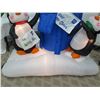 Image 15 : Life-Size Air Blown Santa & Penguins on Mailbox Yard Decorations