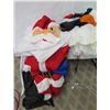 Image 1 : Life-Size Air Blown Santa & Penguins on Mailbox Yard Decorations