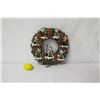 Image 1 : Thomas Kinkade The Light of St. Nicholas Wreath Wall Hanging, Limited Edition, 15" Dia.
