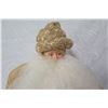 Image 2 : Santa in Gold Robe 'Over the Koolaus' Signed Ione Adams, 27" Tall