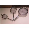Image 1 : Qty 3 Williams Sonoma Misc Size Metal Colander Strainers