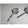 Image 8 : Qty 3 Williams Sonoma Misc Size Metal Colander Strainers