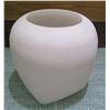 Image 1 : Round White Hurricane Vase Container (Retail $115) 9" Diameter x 9.5" High