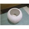 Image 2 : Round White Hurricane Vase Container (Retail $115) 9" Diameter x 9.5" High