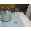 Image 2 : Metal Insulated Ice Bucket w/ Lid & Champagne Flute
