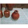 Image 2 : Qty 7 Carved Wooden Jars Containers