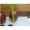 Image 8 : Qty 7 Carved Wooden Jars Containers