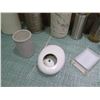 Image 8 : Multiple Decorative Soap Dispensers, Round Containers, Votive Holders, etc