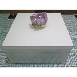 Individual Amethyst Geode Glass Box (Retail $69)