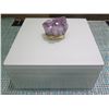 Image 1 : Individual Amethyst Geode Glass Box (Retail $69)