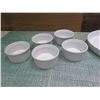 Image 2 : Qty 5 Apilco Porcelaine France Souffle Bowls & 2 Round 10" Pans
