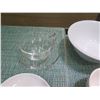 Image 3 : Qty 3 Misc Bowls, Creamer, Porcelain & Glass Coffee Cup & Saucer