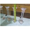 Image 8 : Qty 4 Marquis by Waterford Lead Crystal Candle Holders 10" High